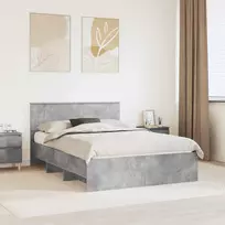 Lovos rėmas Betono pilka 140 x 200 cm Apdirbta mediena