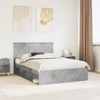 Lovos rėmas Betoninė 160 x 200 cm Kietos pušies mediena