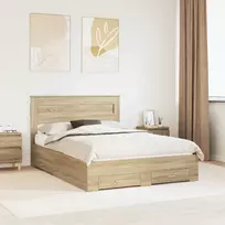 Lovos rėmas Sonoma ąžuolas 140 x 190 cm Apdirbta mediena