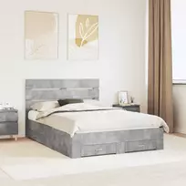 Lovos rėmas Betono pilka 140 x 200 cm Apdirbta mediena