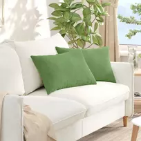 Sofa Pagalvės 2 vnt. Šviesiai žalia 60 x 40 cm