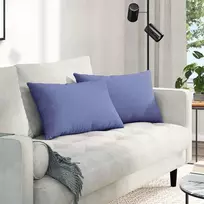 Sofa Pagalvės 2 pcs Džinsinės mėlynos 60 x 40 cm audinys