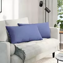 Sofa Pagalvės 2 vnt. audinys Džinsinės mėlynos 80 x 40 cm