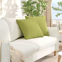 Sofa Pagalvės 2 pcs Šviesiai žalia 50 x 50 cm audinys