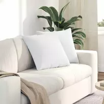 Sofa Pagalvės 2 pcs Balta 50 x 50 cm audinys