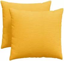 Sofa Pagalvės 2 pcs Šviesi geltona 50 x 50 cm