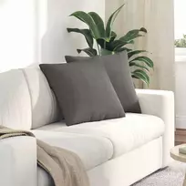 Sofa Pagalvės 2 pcs Šviesiai pilka 50 x 50 cm