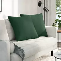 Sofa Pagalvės 2 vnt. Kordūrinis audinys Tamsiai žalia