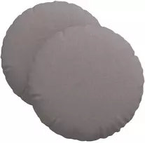 Sėdynių pagalvėlės 2 vnt. Audinys Taupe Ø40 x 13 cm