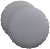 Sėdynių pagalvėlės 2 vnt. Audinys Šviesiai pilka Ø50 x 19 cm