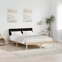 Lovos rėmas Ruda ir juoda 160 x 200 cm Pušies masyvas