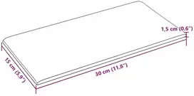 Sieninis galvūgalis 12 vnt. 30 x 15 cm Kreminė audinys