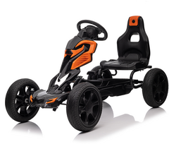 Minamas vaikiškas kartingas HATIS, oranžinis/juodas