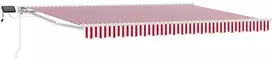 Rankinis markizės rėmas su LED Raudona ir balta 45 × 3 m