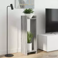 Augalų stovas su lentyna 2 pcs Pilka Sonoma 30 x 30 x 100 cm