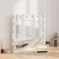 LED makiažo veidrodis Balta 50 x 10 x 44 cm Stiklas ir plienas