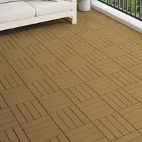 Terasinė Plytelė 3D dizainas 11 pcs Tikmedis 30 x 30 cm MPK