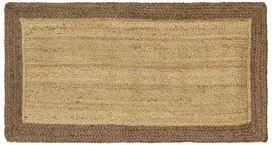 Kilimas Pilka ir natūrali 60 x 110 cm Džiutas