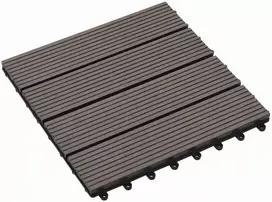 Terasinė Plytelė 11 pcs Tamsiai rudas 30 x 30 cm MPK