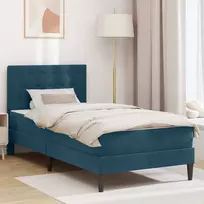 Čiužinys Lovos rėmas su čiužiniu Mėlyna 90 x 190 cm Aksomas