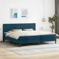 Čiužinys Lovos rėmas su čiužiniu Mėlyna 180 x 200 cm Aksomas