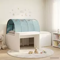 Lova Lovos rėmas su tuneliu 3 vnt. Balta ir šviesiai mėlyna