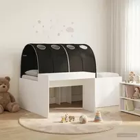 Lova Lovos rėmas su tuneliu 3 vnt. Balta ir juoda Apdirbta mediena