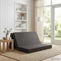 Čiužinys Sulankstomas Sofos Lova 120 x 67 x 45 cm Tamsiai pilka