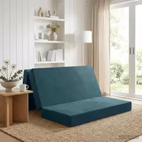 Čiužinys Sulankstomas Sofos Lova 120 x 67 x 45 cm Mėlyna