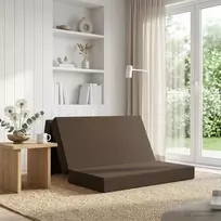 Čiužinys Sulankstomas Sofos Lova 140 x 67 x 45 cm Taupe