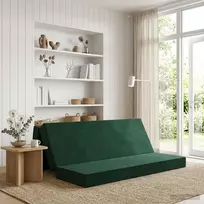 Čiužinys Sulankstomas Sofos Lova 200 x 67 x 45 cm Tamsiai žalia