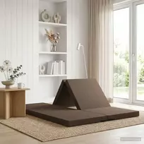 Čiužinys Sulankstomas Sofos Lova 70 x 67 x 48 cm Taupe