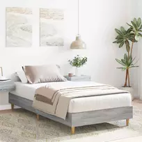 Lova Lovos rėmas Pilka Sonoma 80 x 200 cm Apdirbta mediena
