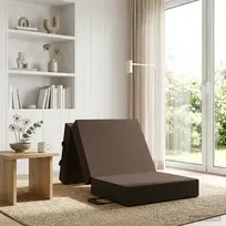 Čiužinys Sulankstomas Sofos Lova 75 x 63 x 45 cm Taupe