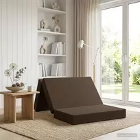 Čiužinys Sulankstomas Sofos Lova 100 x 67 x 45 cm Taupe