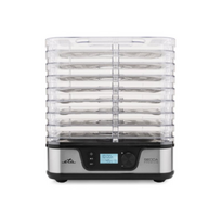 ETA Food dryer | ETA930190000 Secca Premium | Power 380 W | Number of trays 8 | Temperature control | Integrated timer | Silver|ETA930190000
