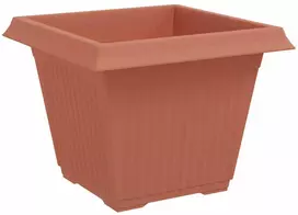 Augalų vazonai 24 vnt. Raudona plyta Plastmasė