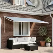 Markizės pakaitinis audinys Mėlyna ir balta 400 × 350 cm