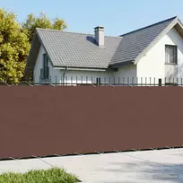 Balkono privatumo ekranas 180 x 600 cm Audinys su PU danga Ruda