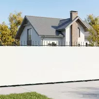 Balkono uždanga 1,2 x 25 m Audinys su PU danga Balta