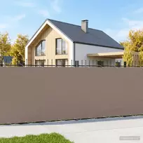Balkono uždanga 1,2 x 25 m Audinys su PU danga Taupe
