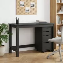 Rašomasis stalas ir riedantis kabinetas MOSS 2 vnt. Juoda