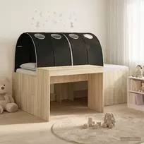 Lova Vaikų Aukštas Lovos Rėmas su Rašomuoju Stalu 3 vnt.