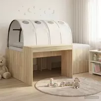 Lova Vaikų Aukštas Lovos Rėmas su Rašomuoju Stalu 3 vnt.