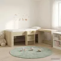 Lova Vaikų Aukštas Lovos Rėmas su Rašomuoju Stalu 2 vnt.