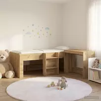 Lova su stalu 2 vnt. Artisano ąžuolo Apdirbta mediena