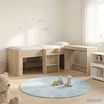 Lova Vaikų Aukštas Lovos Rėmas su Rašomuoju Stalu 2 vnt.