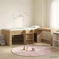 Lova Vaikų Aukštas Lovos Rėmas su Rašomuoju Stalu 2 vnt.