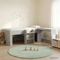 Lova Vaikų Aukštas Lovos Rėmas su Rašomuoju Stalu 2 vnt.