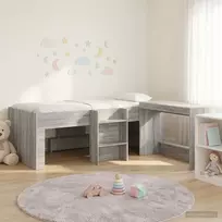 Lova su stalu 2 vnt. Pilka Sonoma Apdirbta mediena